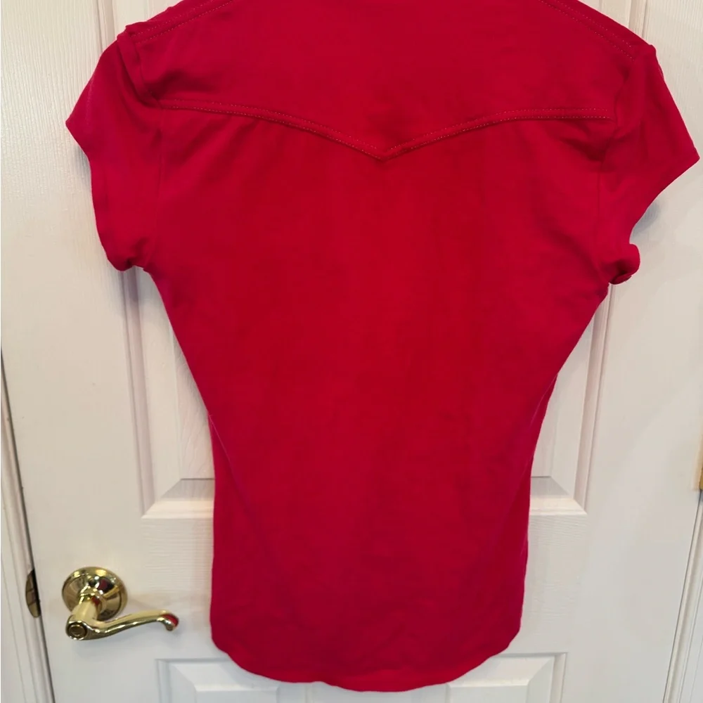 Cache Pink Collared Button-Up Top - Picture 3 of 4